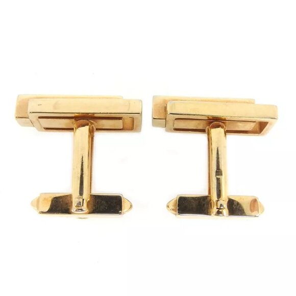 GIVENCHY Cufflinks G Mark Gold Plated Authentic used - Picture 8 of 9